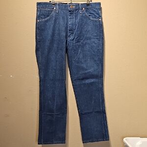 Wrangler Vintage Cowboy Cut Bootcut Dark Wash Jeans Size 36x32 936DEN